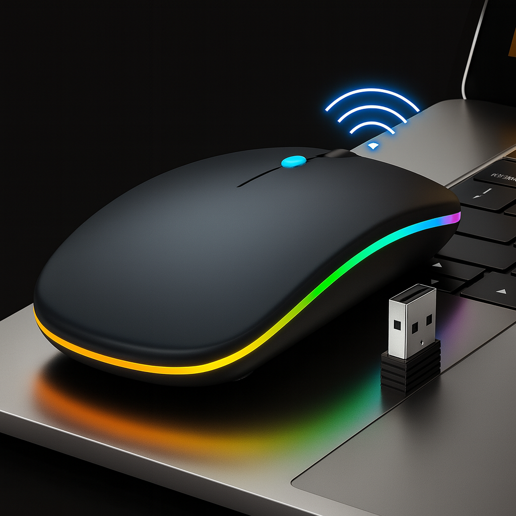 MOUSE SEM FIO RECARREGÁVEL