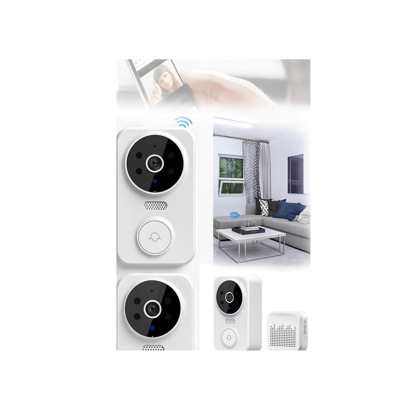 CAMPAINHA COM CÂMERA SEM FIO WI-FI PELO CELULAR