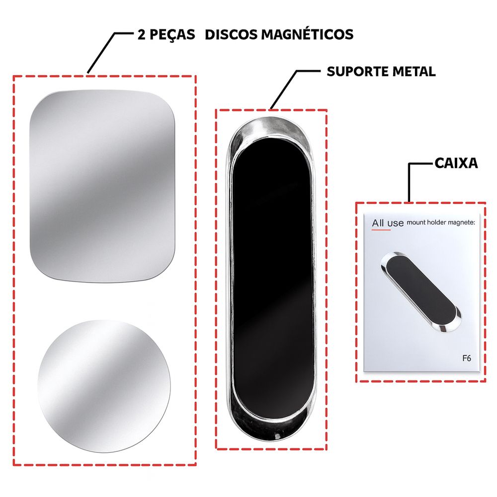SUPORTE MAGNETICO PARA CARRO