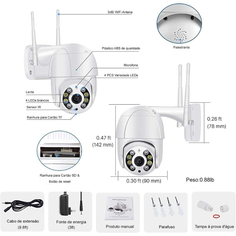 Câmera IP sem fio 1080p